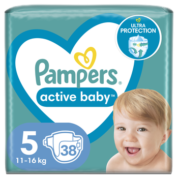 Pieluchy Pampers Active Baby Rozmiar 5 (11-16 kg) 38 szt (8006540207796)