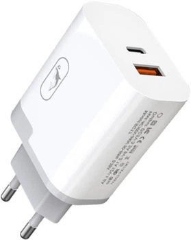 Зарядное устройство Sky Dolphin SC17 PD + QC3.0 USB Type-C x 3 A + USB Type-A x 3 A Белое (MZP-000110)