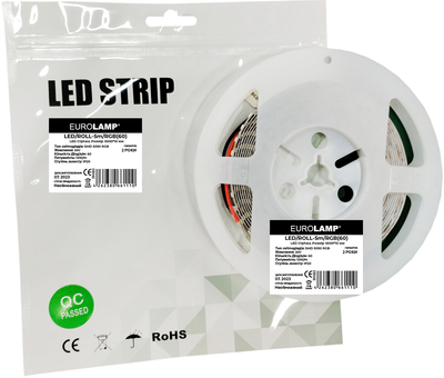 Світлодіодна стрічка EUROLAMP LED/ROLL-5m/RGB(60)(5) SMD5050 5 м.