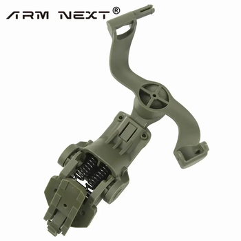 Кріплення чебурашки ARM Next S40 для навушників на шолом Оливковий (Kali) AI222
