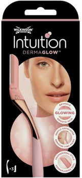 Бритва для брів Wilkinson Intuition Dermaglow професійний інструмент для дермапланінгу + 3 запасних леза (4027800081202)