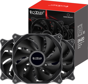 Набор вентиляторов PcCooler DN 120 BK 3 in 1 Black