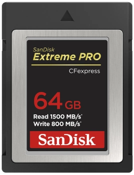 Karta pamięci SanDisk Extreme Pro CFexpress Card Type B 64 GB (SDCFE-064G-GN4NN)