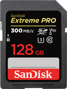 Карта пам'яті SanDisk Extreme PRO SDXC 128GB Class 10 UHS-II V90 (SDSDXDK-128G-GN4IN)