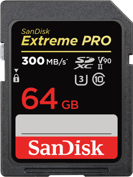 Karta pamięci SanDisk Extreme PRO SDXC 64GB Class 10 UHS-II V90 (SDSDXDK-064G-GN4IN)