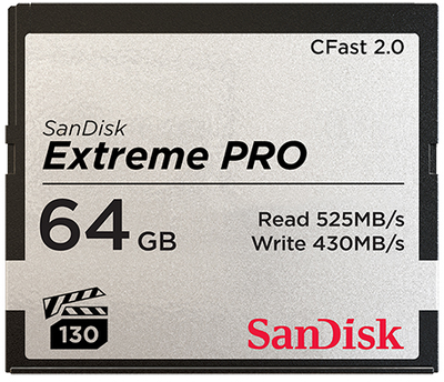 Karta pamięci SanDisk Extreme Pro CFAST 2.0 64 GB VPG130 (SDCFSP-064G-G46D)