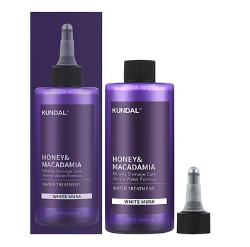 Маска-филлер для волос Белый мускус Kundal Honey & Macadamia Miracle Damage Care Water Treatment White Musk 300 мл