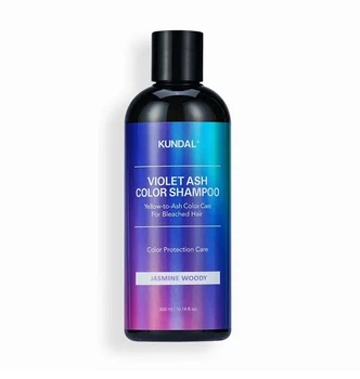 Шампунь оттеночный фиолетовый Жасминовое дерево Kundal Violet Ash Color Shampoo Jasmine Woody 300 мл