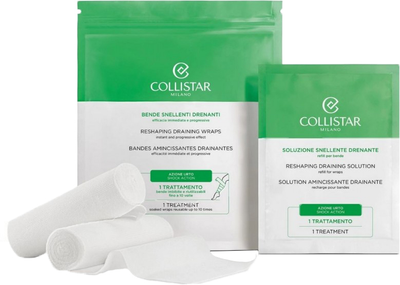 Термоактивный бандаж от целлюлита Collistar Slimming Draining Bandages для похудения 2 x 100 мл (8015150253611)
