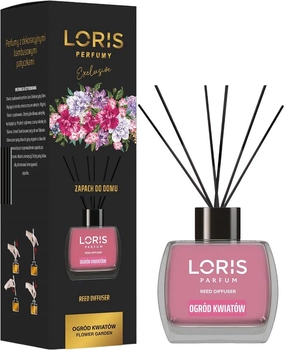 Dyfuzor zapachowy Loris Reed Diffuser z patyczkami Ogród Kwiatów 120 ml (8681933111067)