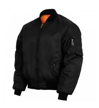 Тактическая куртка Mil-tec MA1 Flight Jacket (Bomber) Black 10402002-5XL
