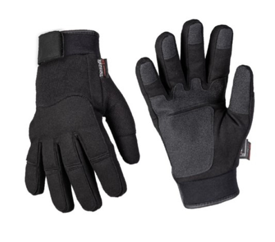 Перчатки армейские тактические зимние с мембраной Mil-tec 12520802 Черные Army Gloves Winter Thinsulate-M