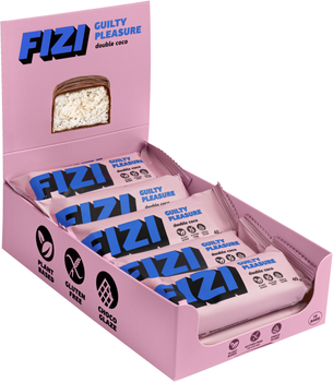 Упаковка шоколадних батончиків Fizi Double Coconut 40 г х 10 шт (4820262540009)
