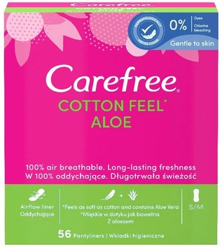 Гігієнічні прокладки Carefree Cotton Aloe normal scented 56 шт (3574661486307)