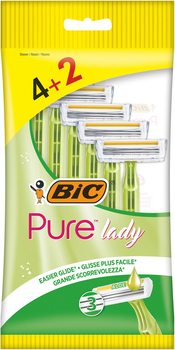 Бритва для гоління одноразова BIC Pure 3 Lady 1 шт (3086126727370)