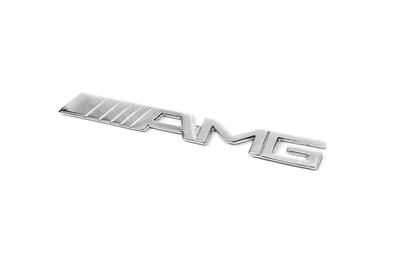 Шильдик (напис) "AMG", 15см, нержавійка, AVTM, 645DVSAMG15