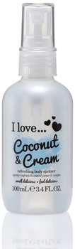 Спрей для тіла I Love... Refreshing Body Spritzer Освіжаючий кокосово-вершковий 100 мл (5060217188873)