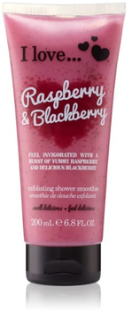 Peeling do ciała I Love... Exfoliating Shower Smoothie Raspberry & Blackberry 200 ml (5060217188736)