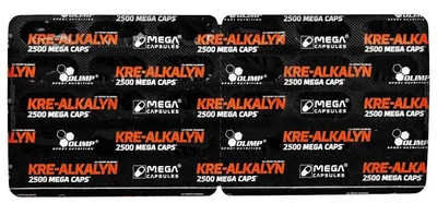 Креатин Olimp Kre-Alkalyn 2500 Mega Caps 30 капсул (5901330003745)