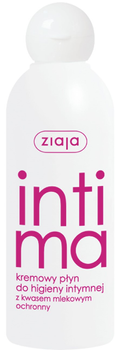Kremowy płyn do higieny intymnej Ziaja Intima z kwasem mlekowym 200 ml (5901887018698)