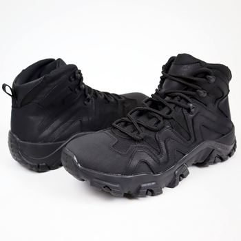 Ботинки кожаные OKSY TACTICAL Black демисезонные 40 размер