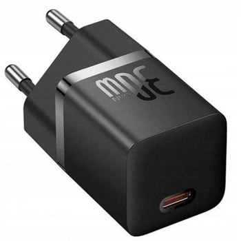 Зарядний мережевий пристрій Baseus GaN5 30W 1Type-C Quick Charge3.0/Power Delivery (CCGN070401) Black