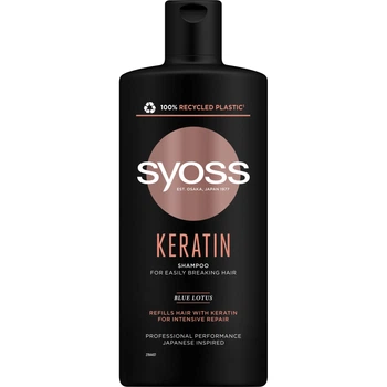 Шампунь Syoss Keratin з Блакитним Лотосом для ламкого волосся 440 мл (9000101277050)