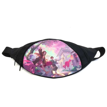 Поясная сумка Бананка Клинок, рассекающий демонов (GBKNY 05) Gear Bag черная