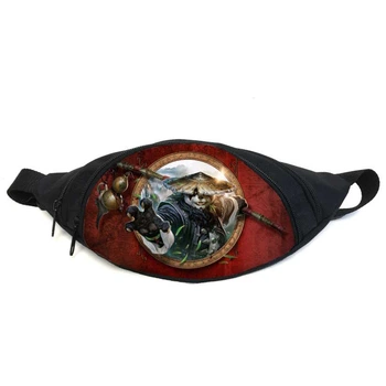 Поясная сумка бананка Панда Кунг-фу (GBP021) Gear Bag черная