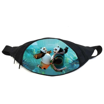 Поясная сумка бананка Панда Кунг-фу (GBP010) Gear Bag черная