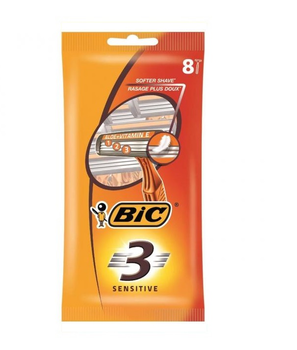 Набір бритв Bic Sensitive 3 без змінних катриджів Bic Sensitive 3 8 шт (3086126692586)