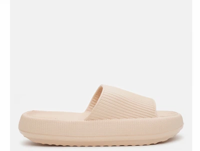 Шлепанцы Shoozy колос 40-41 25 см Бежевые