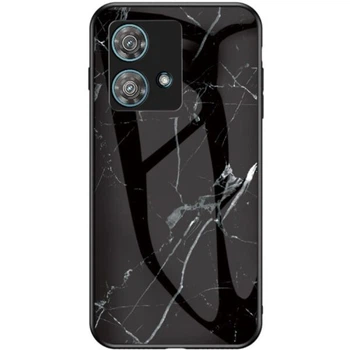 Чехол с рисунком Deexe Gradient Pattern для Motorola Edge 40 Neo - Black