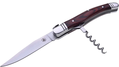 Складной нож со штопором Laguiole 21.5 см в подарочной коробке Коричневый (40268436)