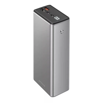 Портативна батарея Павербанк для ноутбука Proove Metalskin 30000 mAh 65W 3A із швидкою зарядкою Power Bank Grey