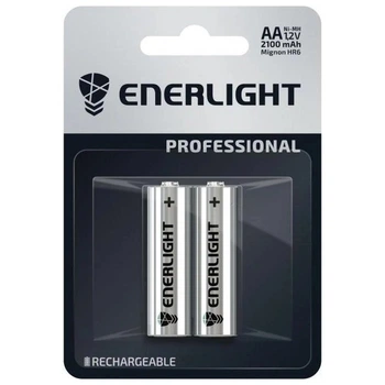 Аккумуляторные батарейки АА ENERLIGHT Professional AA 2100mAh BLI 2 шт (Niz14867)