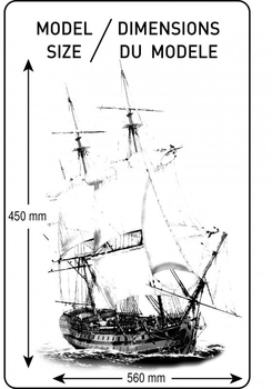 Model do składania Heller Sailing Ship Le Superbe skala 1:150 (3279510808957)