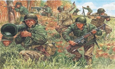 Збірна модель Italeri WWII American Infantry 2nd Division масштаб 1:72 (8001283060462)