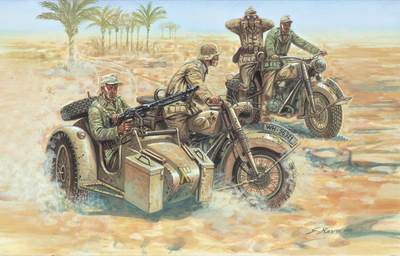 Model do składania Italeri WWII German Motorcycles skala 1:72 (8001283061216)