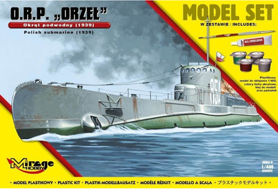 Model do składania Mirage Submarine ORP Orzel skala 1:400 (5901463840927)