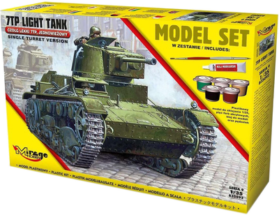 Збірна модель Mirage Light Tank 7TP Single-tower масштаб 1:35 (5901463835923)