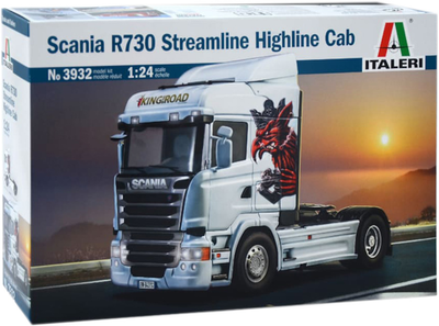 Збірна модель Italeri Scania R730 Streamline Highline Cab масштаб 1:24 (8001283039321)