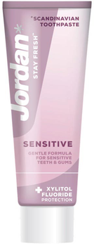 Pasta do zębów Jordan Stay Fresh Sensitive do wrażliwych dziąseł 75 ml (7310610021252)