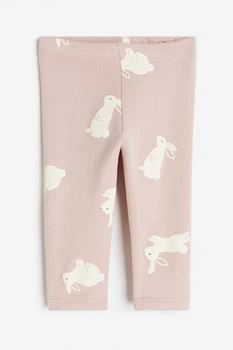 Легинсы розовые в принт кроликов H&M 98см (400094166)