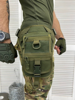 Тактична сумка поясна на ногу Tactical Bag Хакі