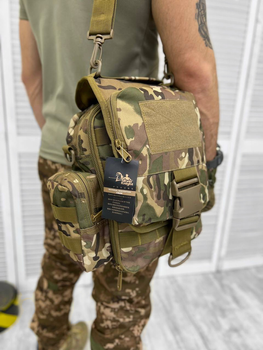 Сумка через плече тактична Tactical Bag Multicam