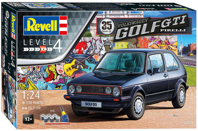 Збірна модель Revell VW Golf GTi Pirelli масштаб 1:24 (4009803056944)