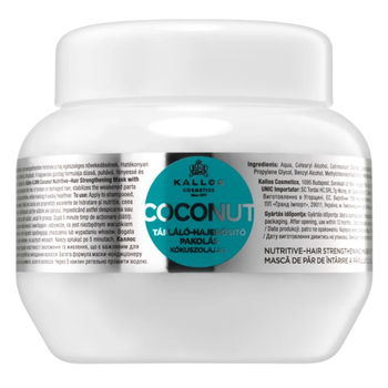 Maska do włosów Kallos Coconut Nutritive-Hair Strengthening Mask 275 ml (5998889516130)