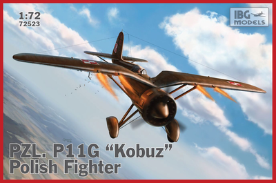 Збірна модель IBG PZL P11g Kobuz Polish Fighter масштаб 1:72 (5907747901391)