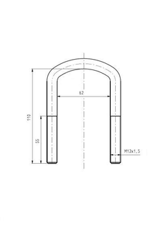 S-TR STR-50313 Драбина ресори M12x1,5x62x110